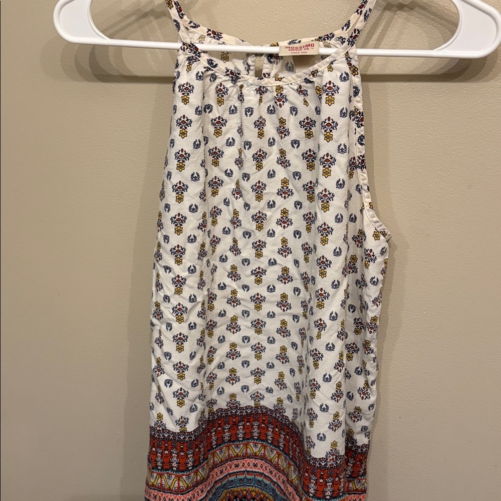 Mossimo Supply Co. White Floral Top